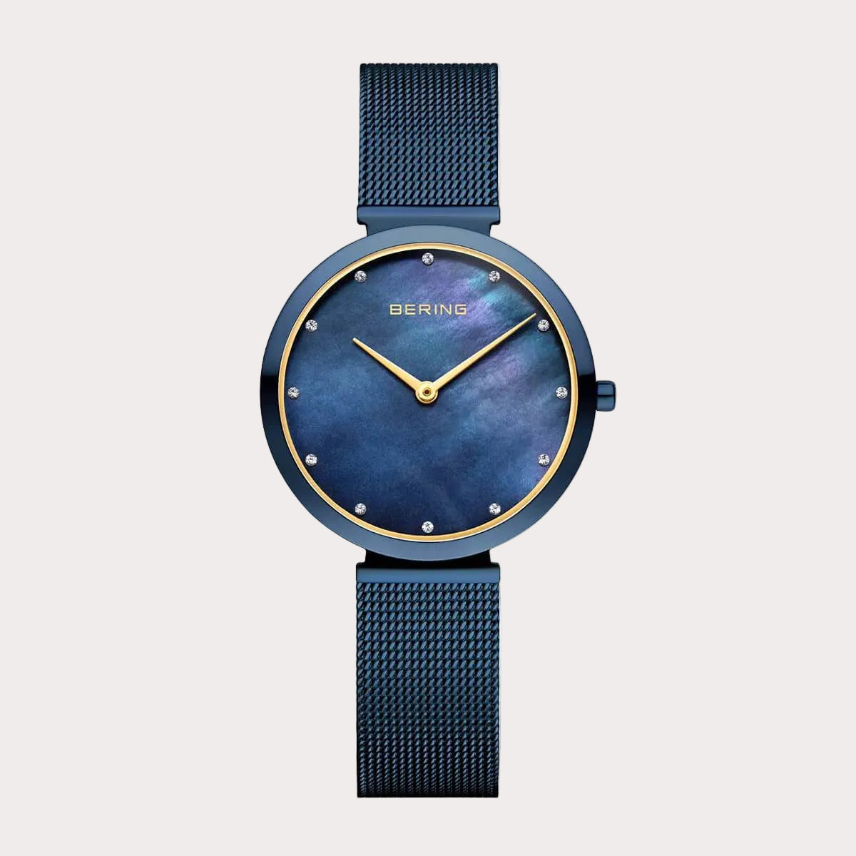 BERING Ladies Blue Mother of Pearl Watch