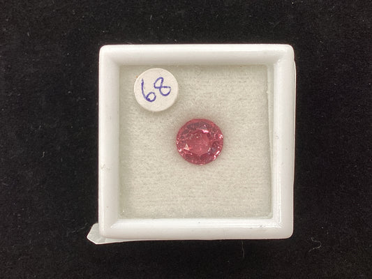 MRJ5287 Round Pink Tourmaline 6 x 6mm 1.09ct