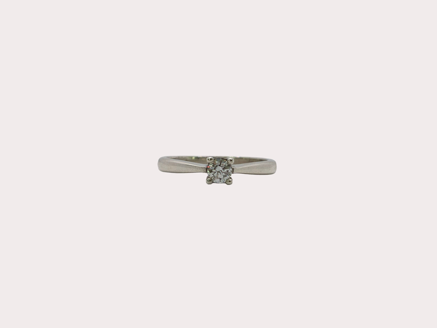 Sterling Silver Lab Diamond Solitaire