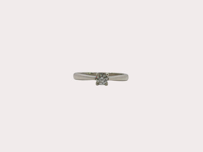 Sterling Silver Lab Diamond Solitaire