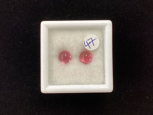 MRJ5266 Cabachon Round Pink Tourmaline 5mm 1.26ct