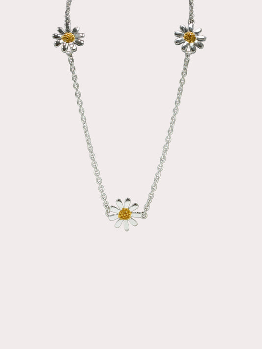 Sterling Silver Daisy Chain Necklace