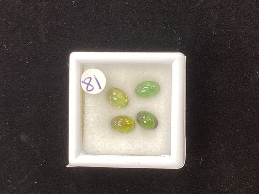 MRJ5300 Oval Cabachon Green Tourmaline 6 x 4 2.10ct