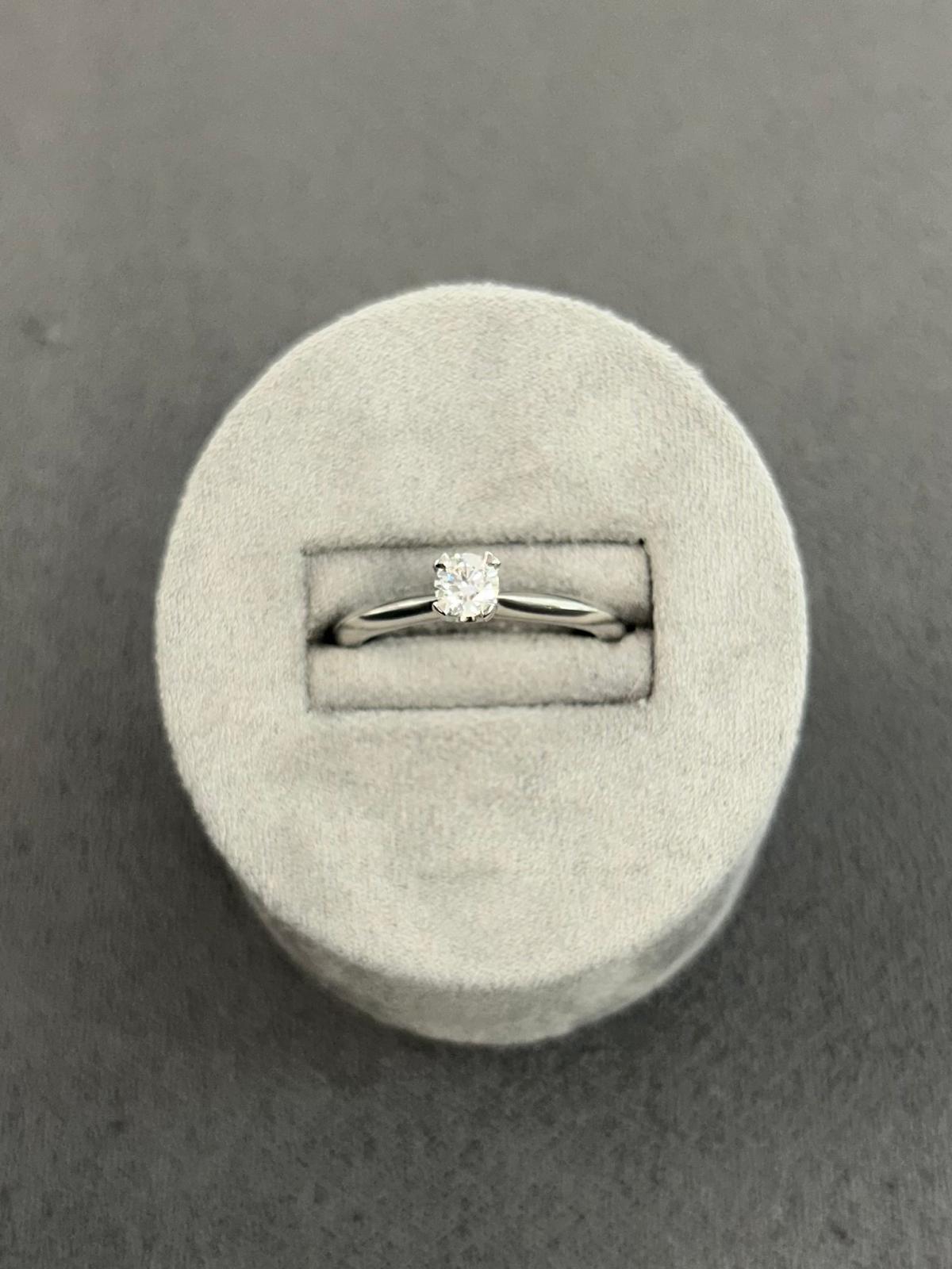 Platinum Diamond Solitaire GIA 0.27 F VS1