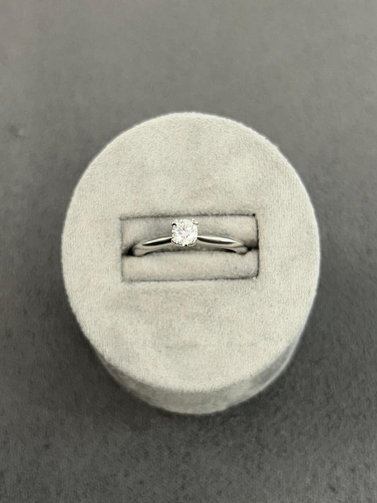 Platinum Diamond Solitaire GIA 0.27 F VS1