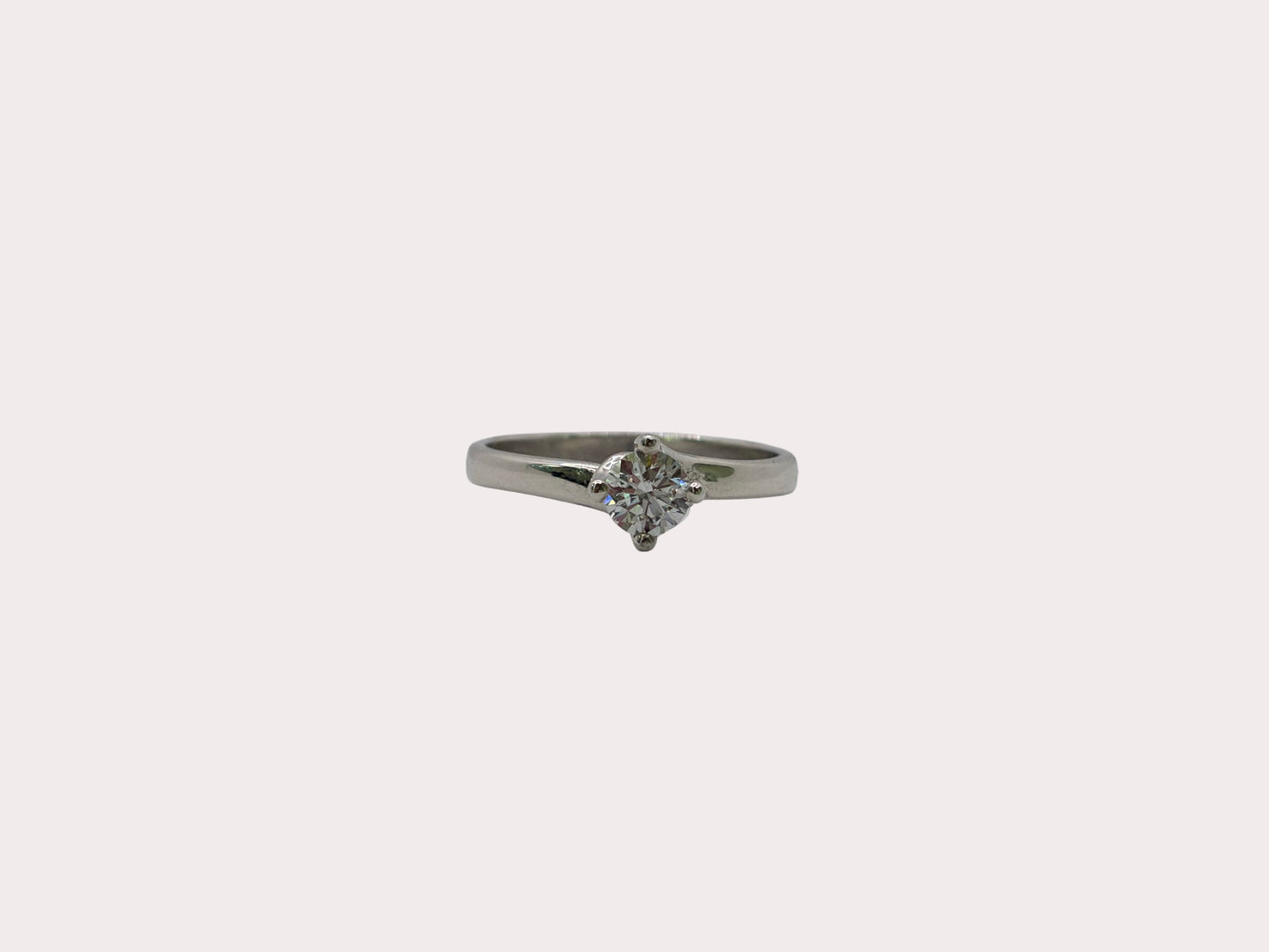 Sterling Silver Lab Diamond Solitaire