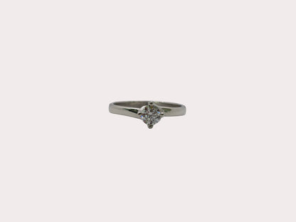 Sterling Silver Lab Diamond Solitaire