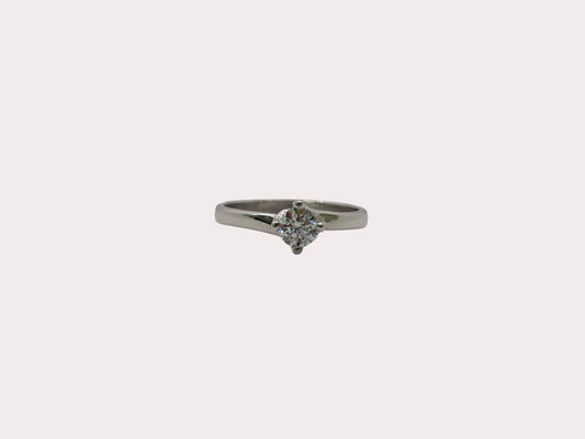 Sterling Silver Lab Diamond Solitaire