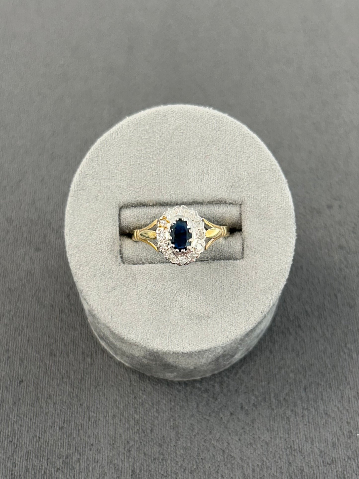 9ct Sapphire and Diamond Ring