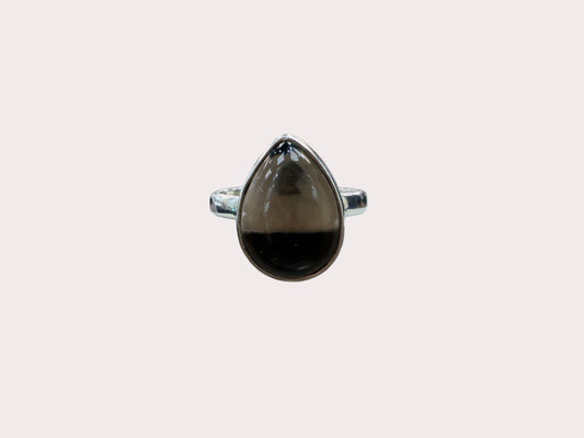 Sterling Silver Smokey Quartz Ring
