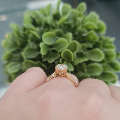 18ct Yellow Gold, Lab Diamond Ring