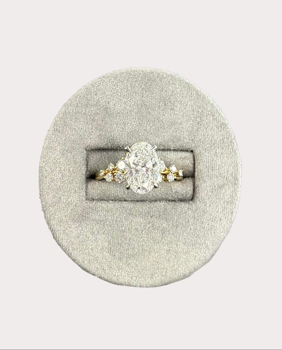18ct Yellow and White Gold, Lab Diamond Ring