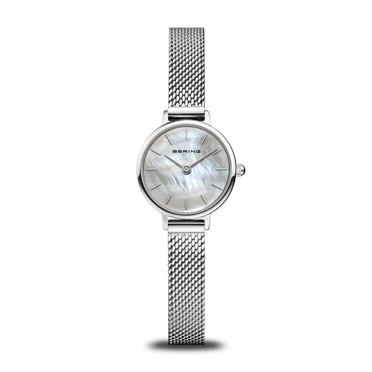 Bering Time Ladies 22mm MOP Stainless Steel Watch