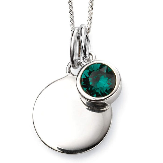 Sterling Silver May Crystal Pendant