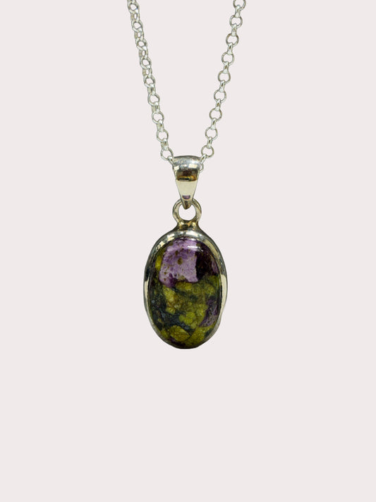 Sterling Silver Azurite Pendant