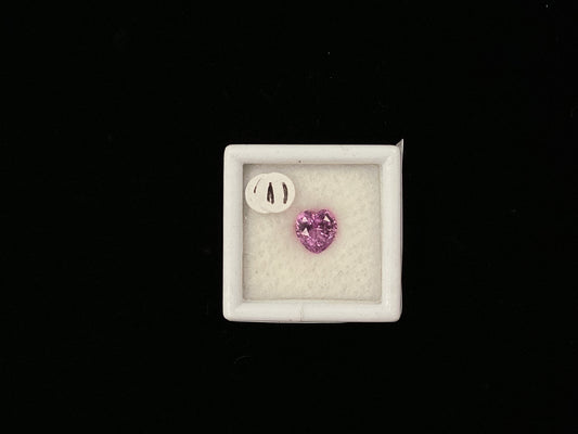 Pink Heart Sapphire P51 6.7 x 6.5mm 1.63ct