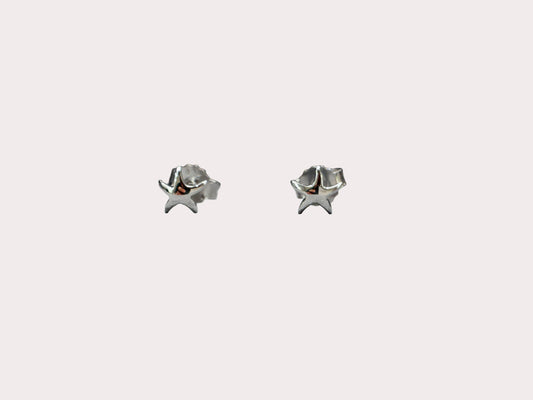 Sterling Silver Starfish Stud Earrings
