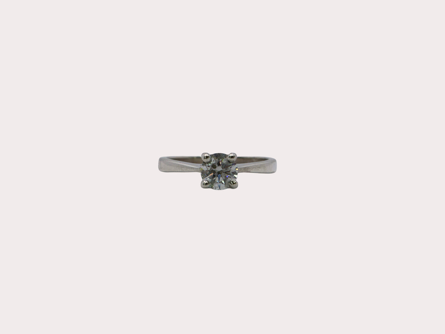 Sterling Silver Lab Diamond Solitaire