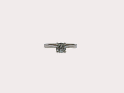 Sterling Silver Lab Diamond Solitaire