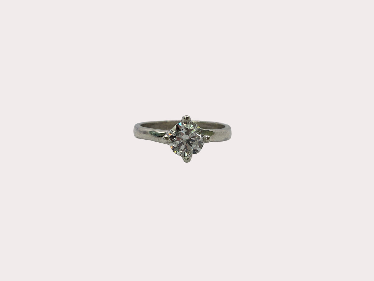 Sterling Silver Lab Diamond Solitaire