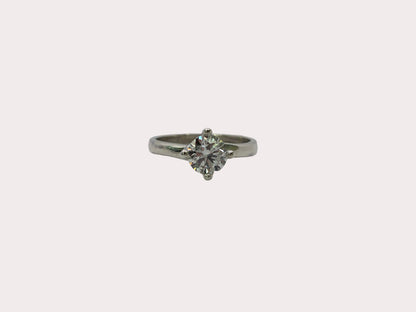Sterling Silver Lab Diamond Solitaire