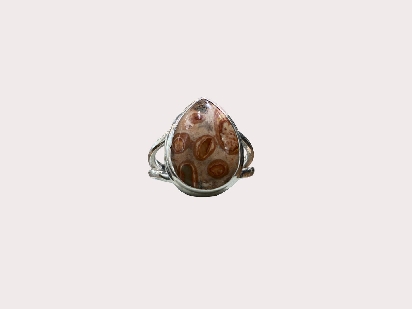 Sterling Silver Crazy Lace Agate Ring