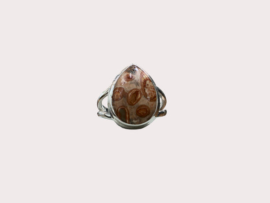 Sterling Silver Crazy Lace Agate Ring