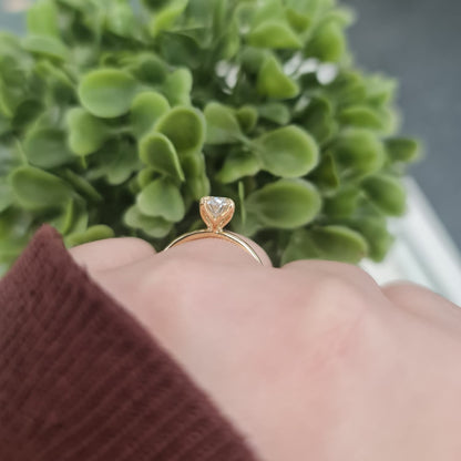 18ct Yellow Gold, Lab Grown Diamond Ring