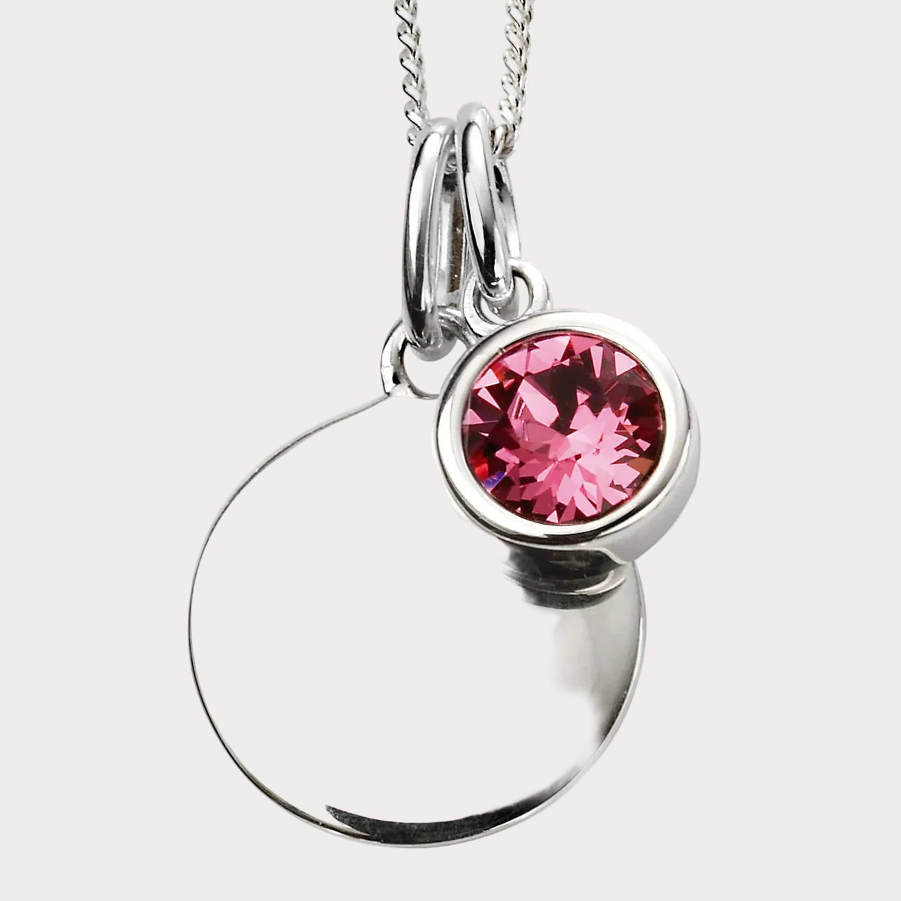 Sterling Silver Crystal Pendant