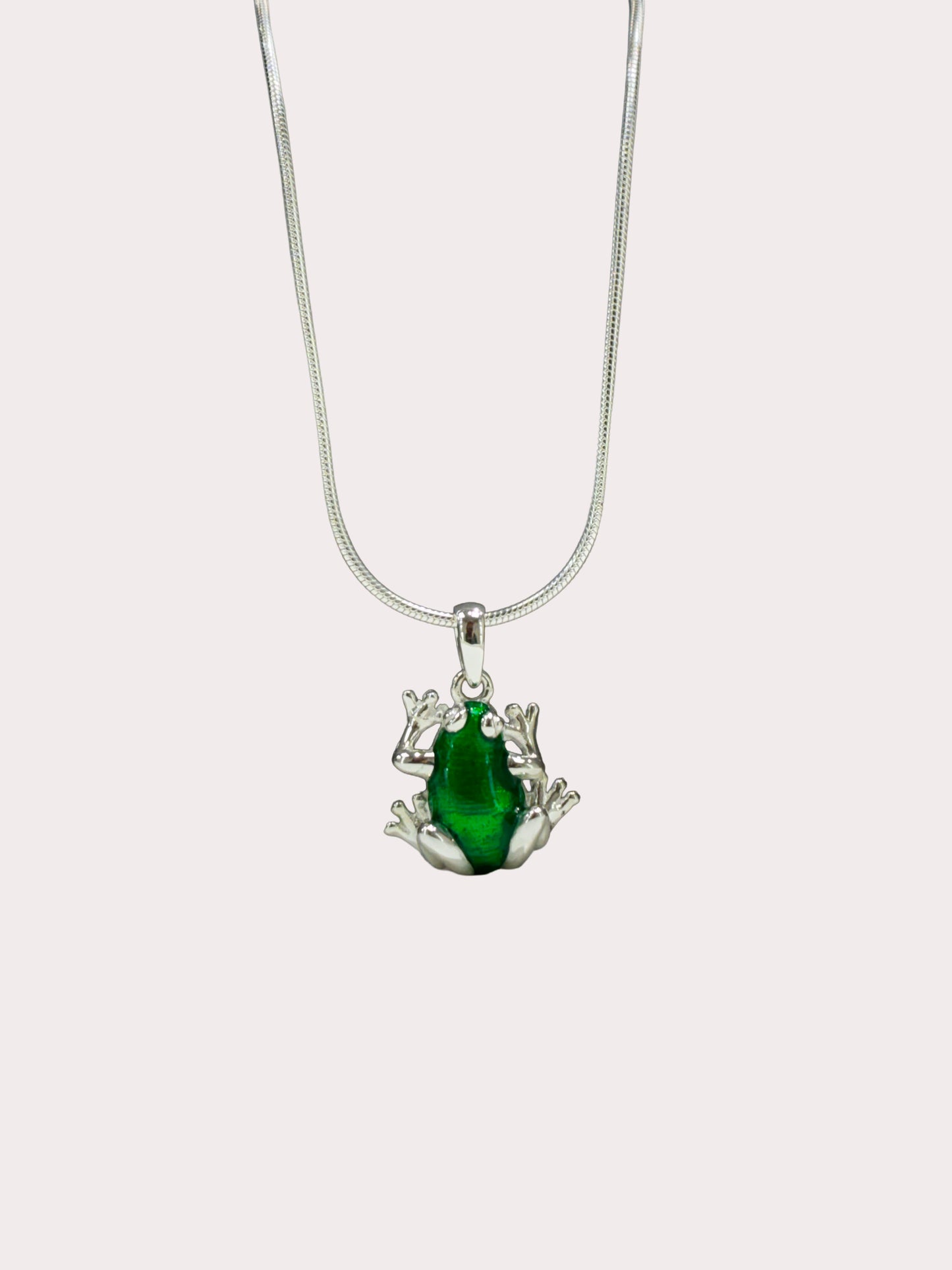 Sterling Silver Frog Pendant