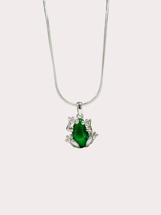 Sterling Silver Frog Pendant