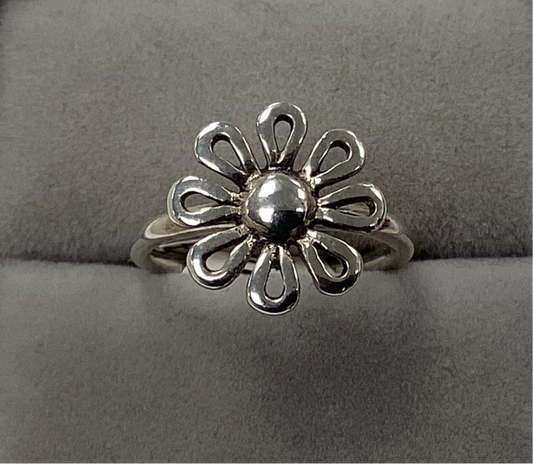Sterling Silver Flower Ring