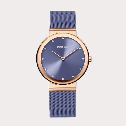 BERING Ladies Purple and Rose Gold Watch
