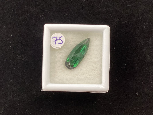 Long Pear shape Green Tourmaline GT7