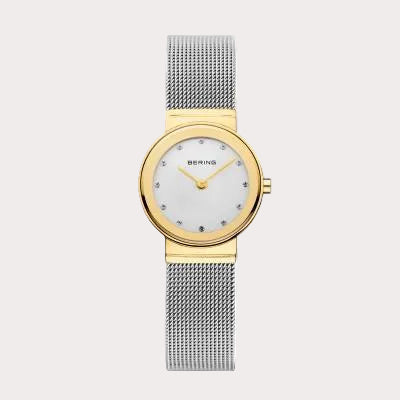 BERING Ladies Two Tone CZ Watch