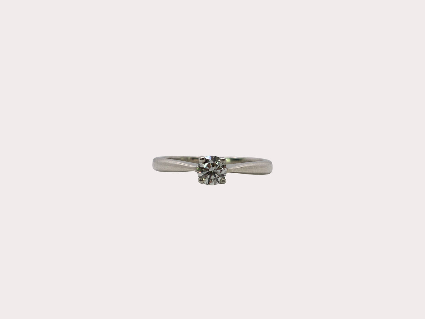 Sterling Silver Lab Diamond Solitaire