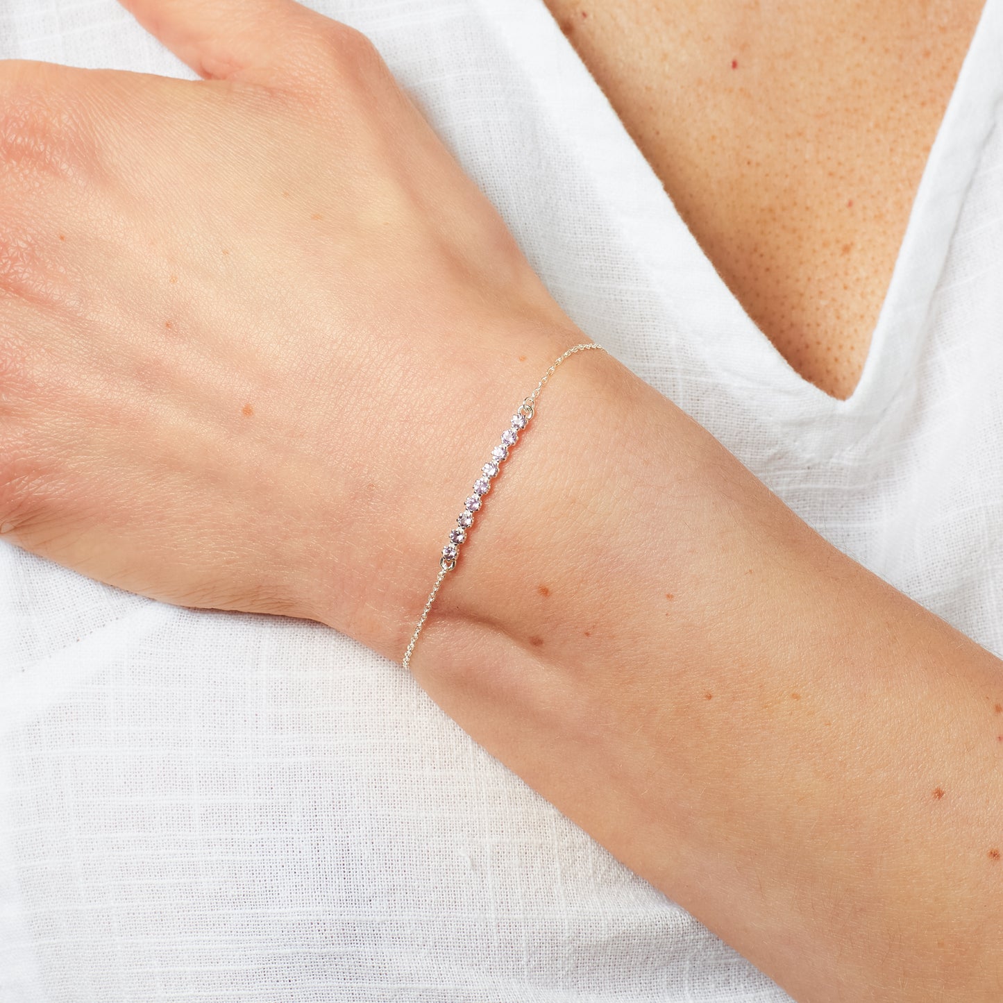 Laura Ashley Alford Meadow Light Amethyst Bracelet