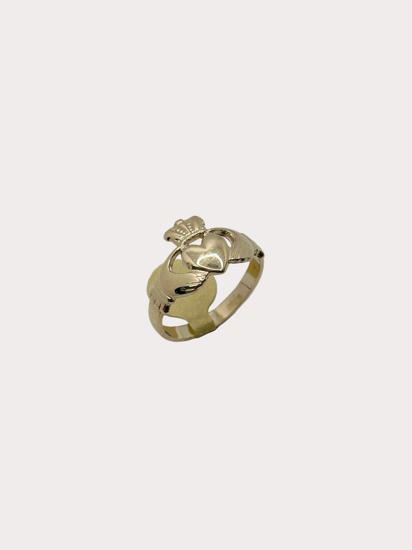 9ct Gold Large Claddagh Ring