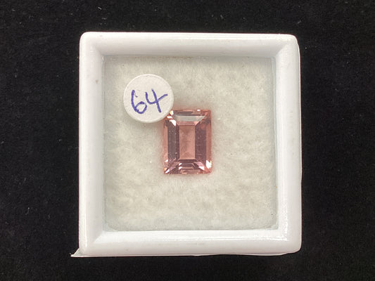 MRJ5283 Octagon Pink Tourmaline 8.1 x 6.0mm 1.44ct