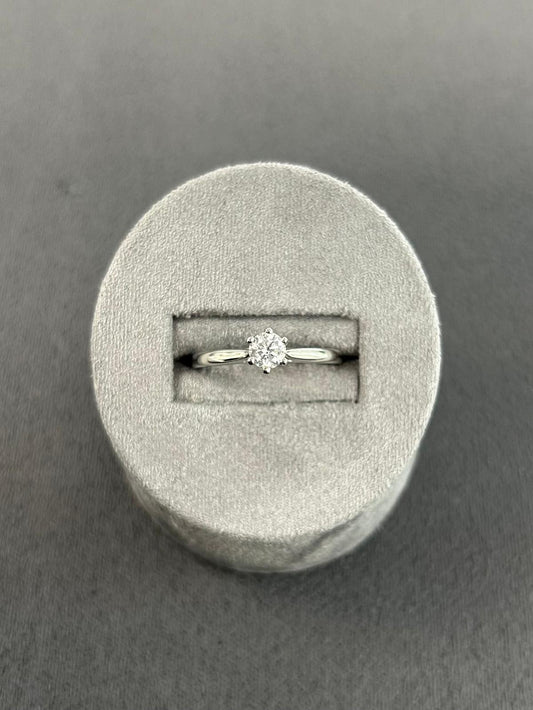 Platinum Diamond Solitaire GIA 0.33 F SI1