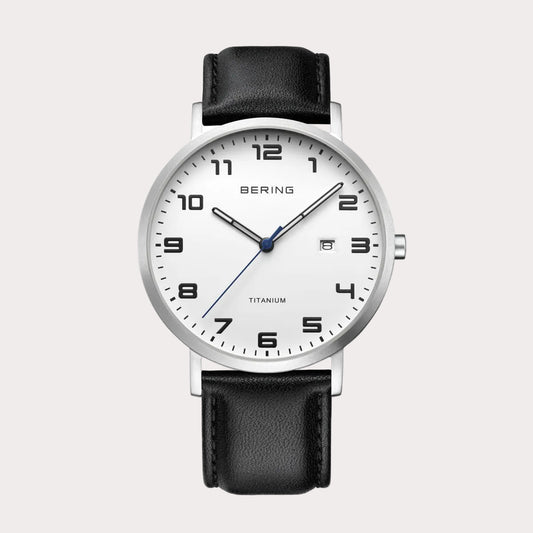 BERING Men's Black and White Watch