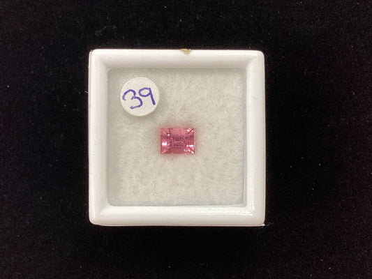 MRJ5258 Emerald Cut Pink Tourmaline 5.4 x 4.1mm 0.62ct
