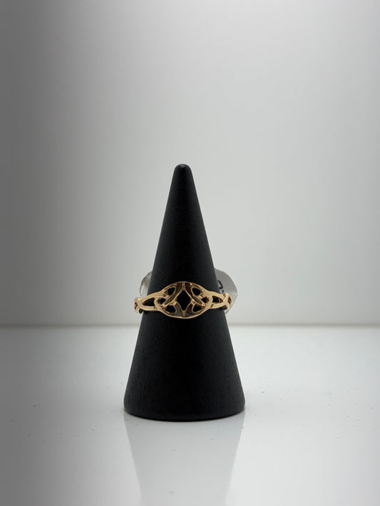 9ct Yellow Gold IS4 Celtic Ring