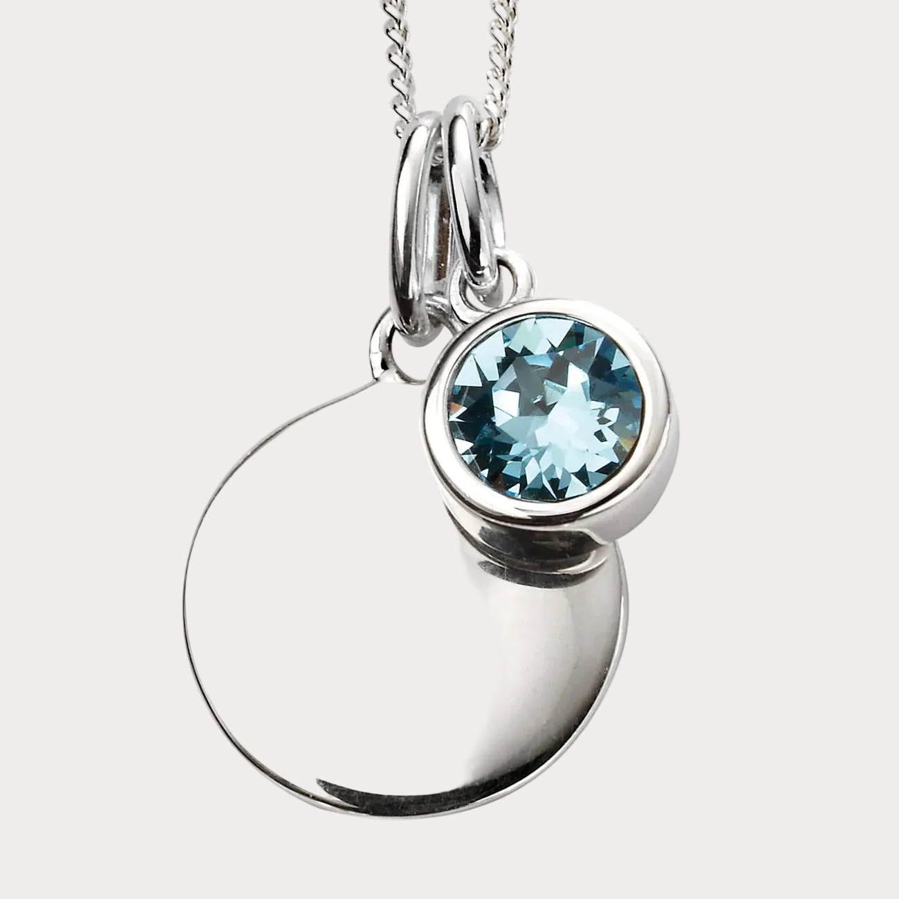 Sterling Silver Crystal Pendant