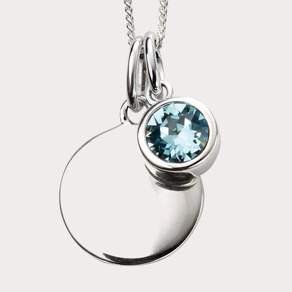 Sterling Silver Crystal Pendant
