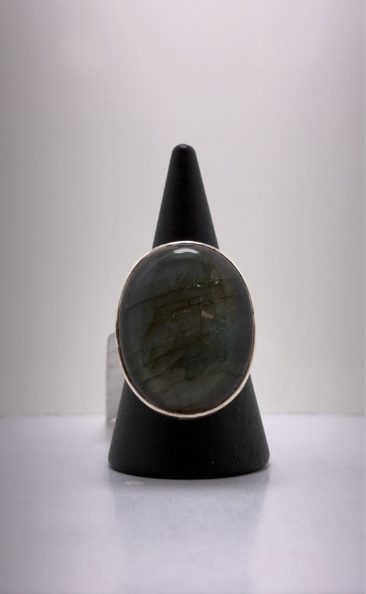 Sterling Silver Labradorite Ring 10.58