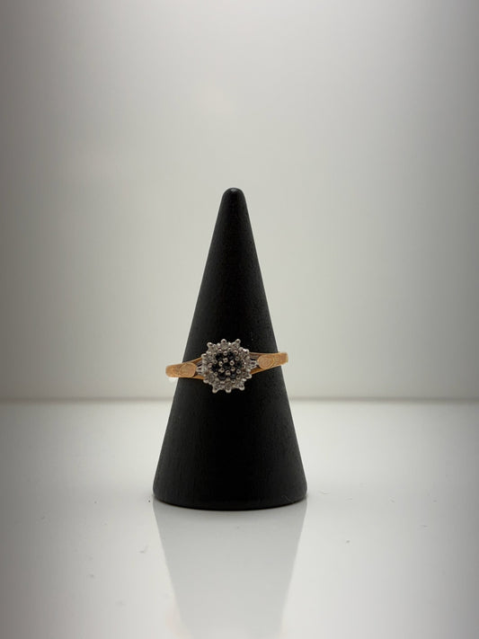 9ct Sapphire And Diamond Ring
