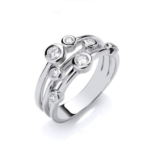 Sterling Silver Bubble Ring