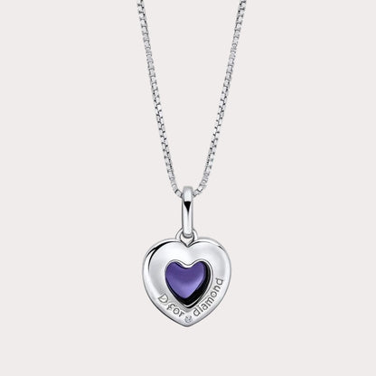 Sterling Silver Heart Shape Mood Stone Pendant