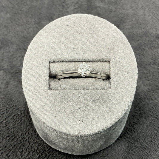 Platinum Diamond Solitaire GIA 0.27 F SI1